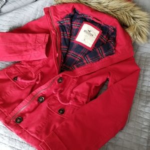 [SOLD!] Size S - Hollister Red Jacket Flannel